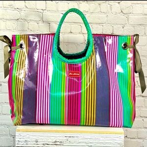 Lou Harvey Large Striped Beach Tote